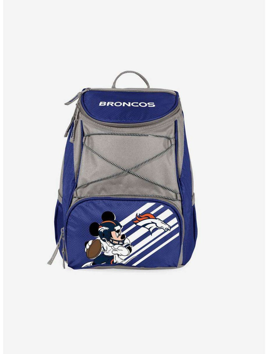 Backpacks * | Boxlunch Disney Mickey Mouse Nfl Denver Broncos Cooler Backpack