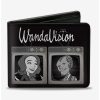 Wallets * | Boxlunch Marvel Wandavision Cartoon Scarlet Witch And Vision Block Bifold Wallet