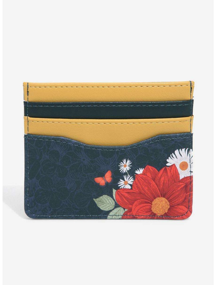 Wallets * | Loungefly Disney Bambi Pose Floral Cardholder Boxlunch Exclusive