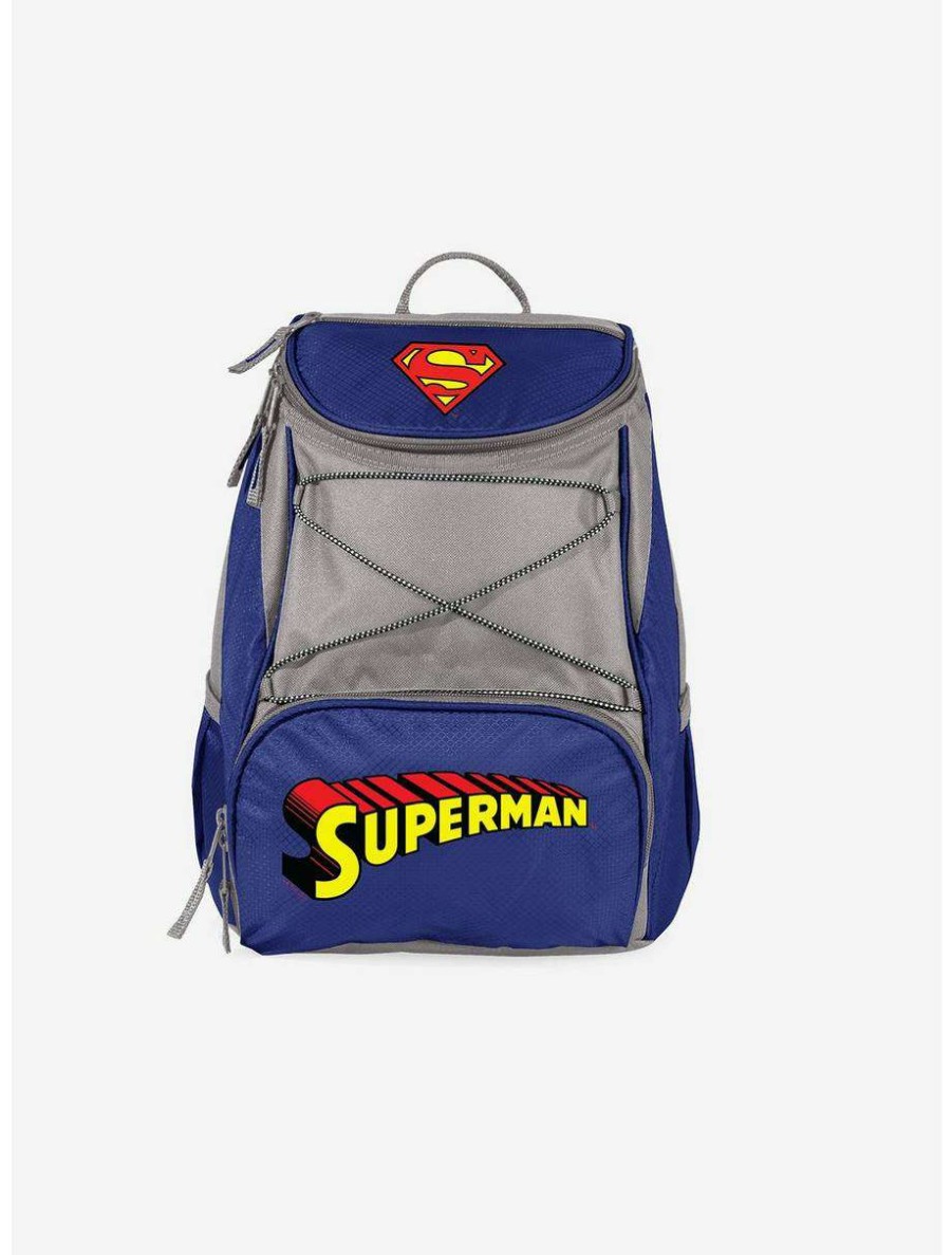 Backpacks * | Boxlunch Dc Comics Superman Ptx Backpack Cooler