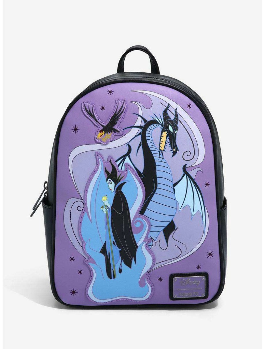 Mini Backpacks * | Boxlunch Loungefly Disney Sleeping Beauty Maleficent Transformation Mini Backpack