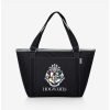 Lunchboxes * | Boxlunch Harry Potter Hogwarts Black Topanga Cooler Bag