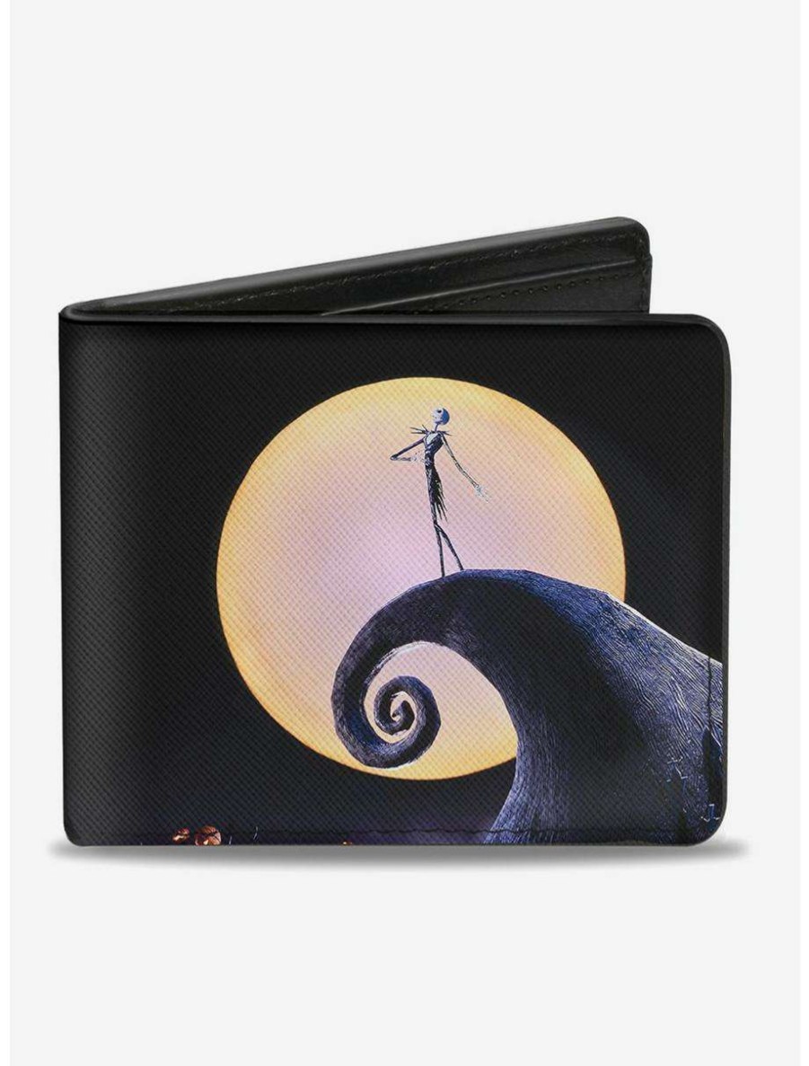 Wallets * | Boxlunch The Nightmare Before Christmas Jack Full Moon Pose Pumpkin Patch Bi-Fold Wallet