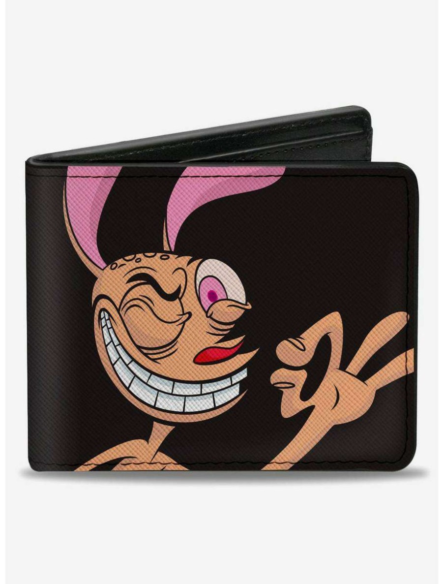 Wallets * | Boxlunch The Ren & Stimpy Show Ren Winking Pose Close Up Bifold Wallet