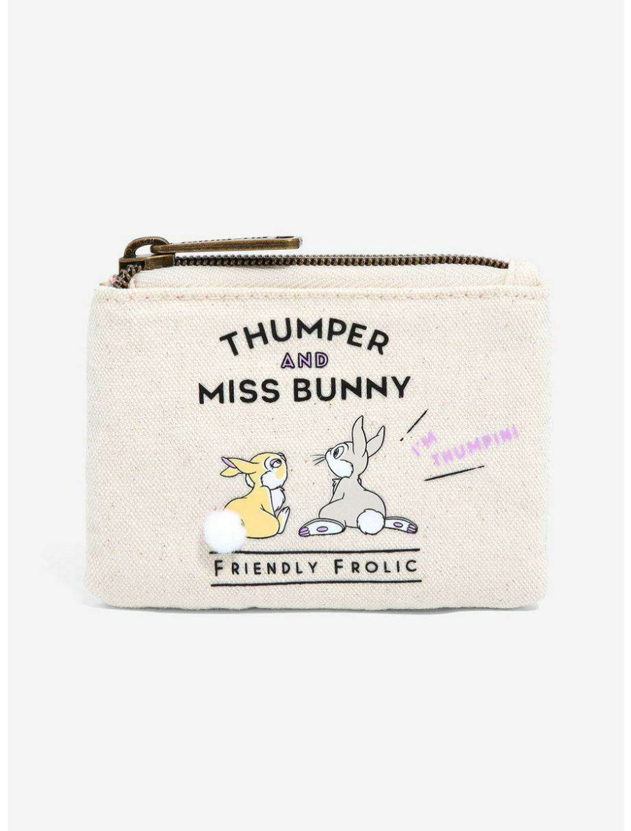 Wallets * | Loungefly Disney Bambi Thumper & Miss Bunny Coin Purse Boxlunch Exclusive