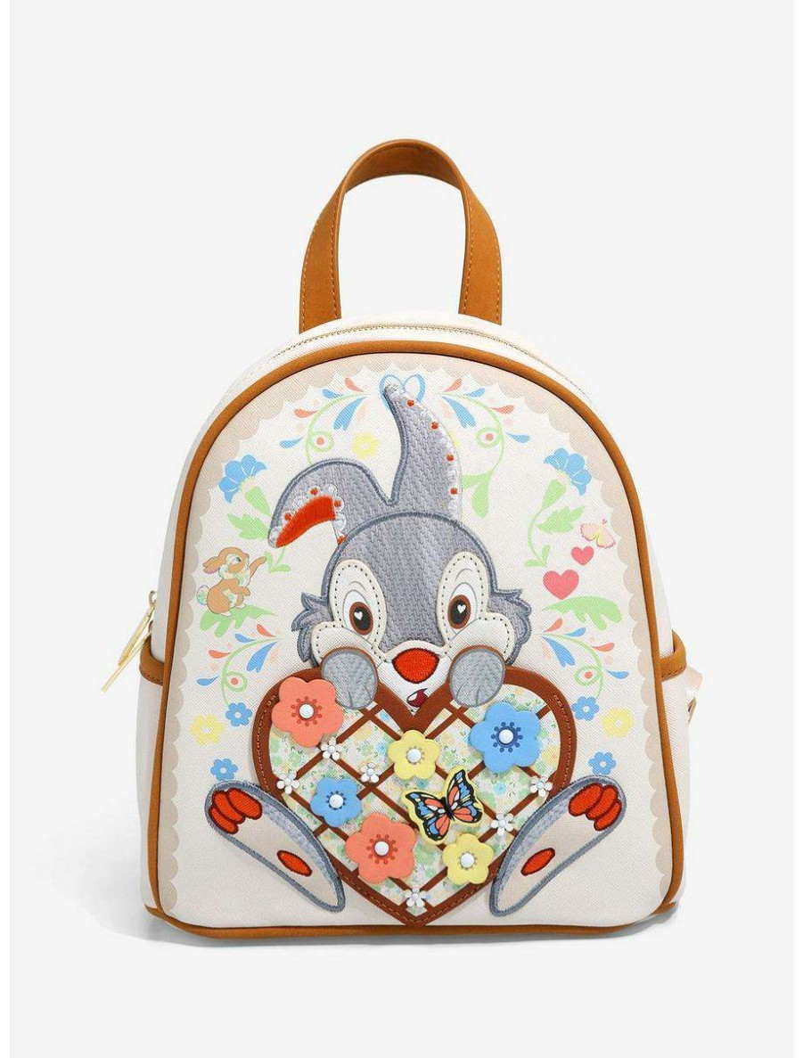 Mini Backpacks * | Boxlunch Danielle Nicole Disney Bambi Thumper Heart Mini Backpack