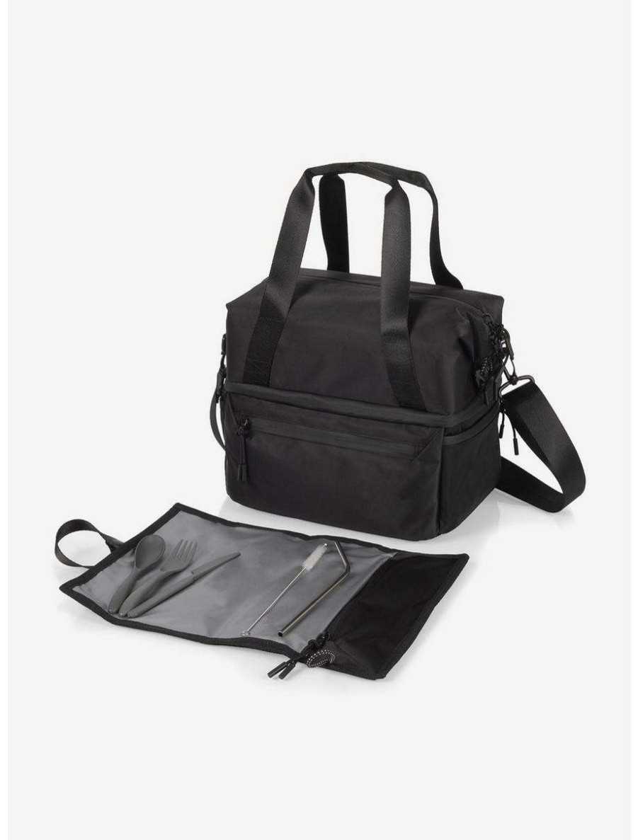 Lunchboxes * | Boxlunch Tarana Carbon Black Insulated Lunch Bag