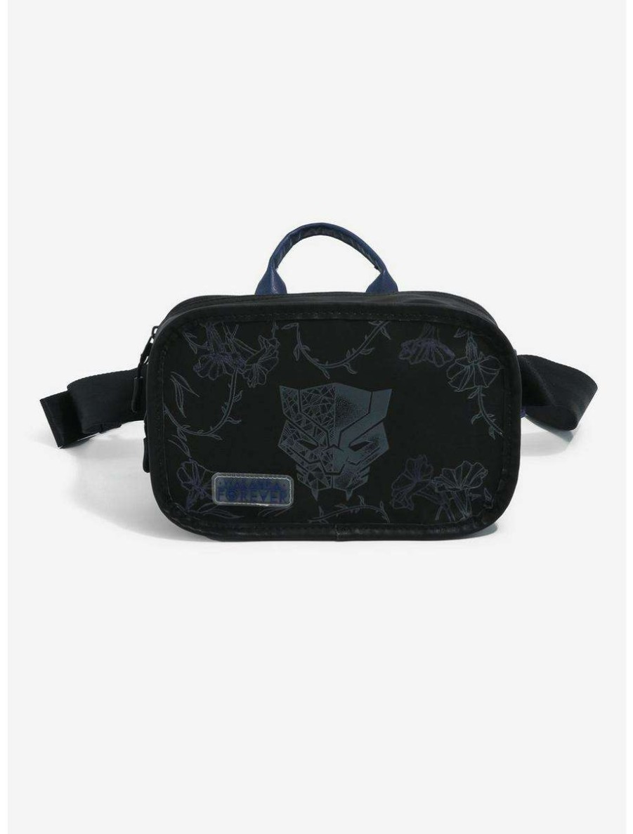 Fanny Packs * | Marvel Black Panther: Wakanda Forever Floral Fanny Pack Boxlunch Exclusive