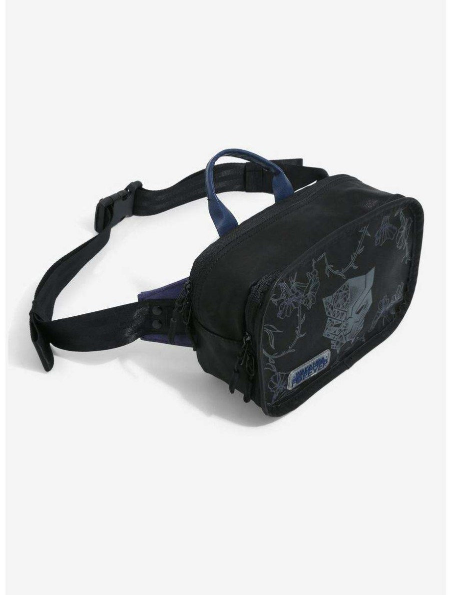 Fanny Packs * | Marvel Black Panther: Wakanda Forever Floral Fanny Pack Boxlunch Exclusive