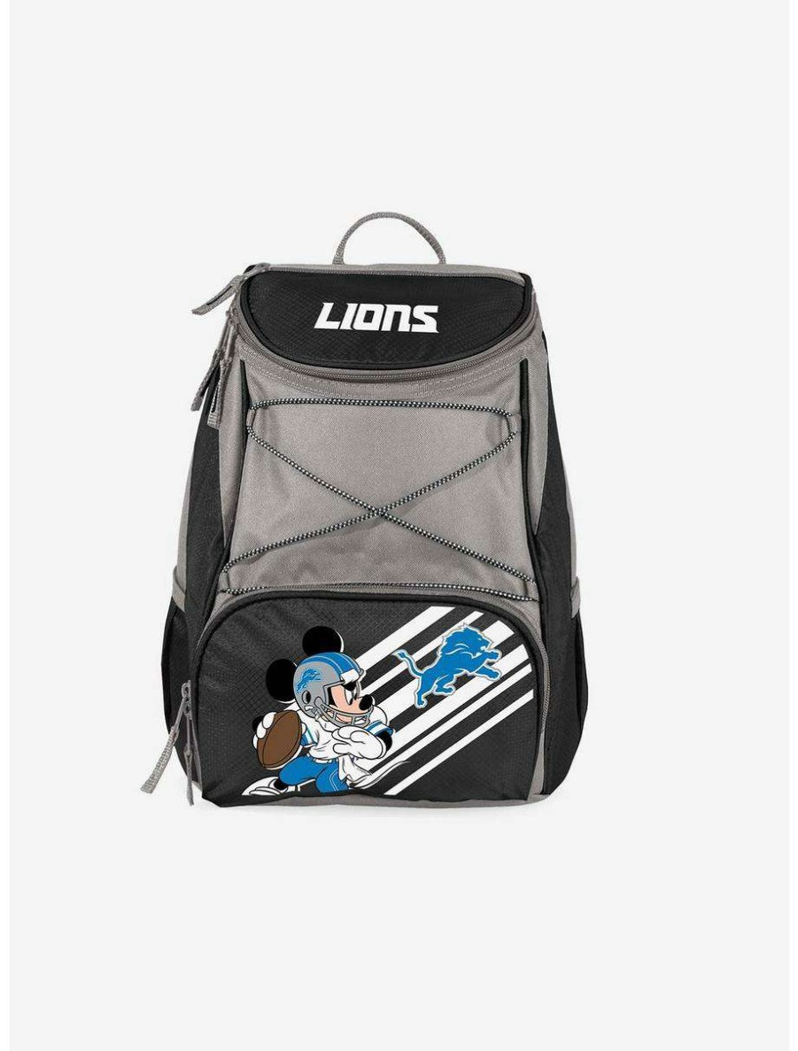 Backpacks * | Boxlunch Disney Mickey Mouse Nfl Detroit Lions Cooler Backpack