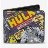 Wallets * | Boxlunch Marvel Hulk The Strangest Man Bifold Wallet