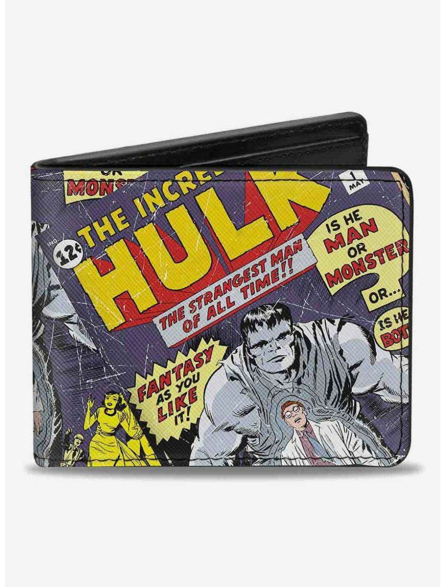 Wallets * | Boxlunch Marvel Hulk The Strangest Man Bifold Wallet