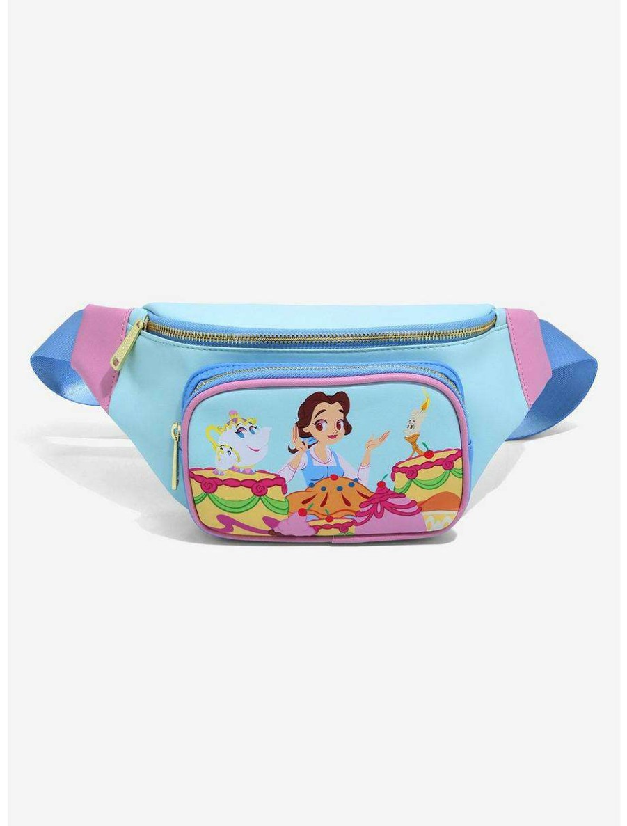 Fanny Packs * | Loungefly Disney Beauty And The Beast Be Our Guest Fanny Pack Boxlunch Exclusive