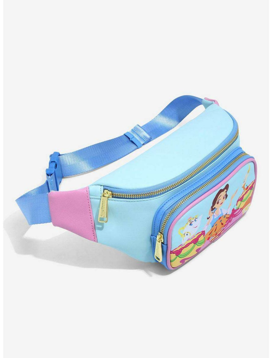 Fanny Packs * | Loungefly Disney Beauty And The Beast Be Our Guest Fanny Pack Boxlunch Exclusive