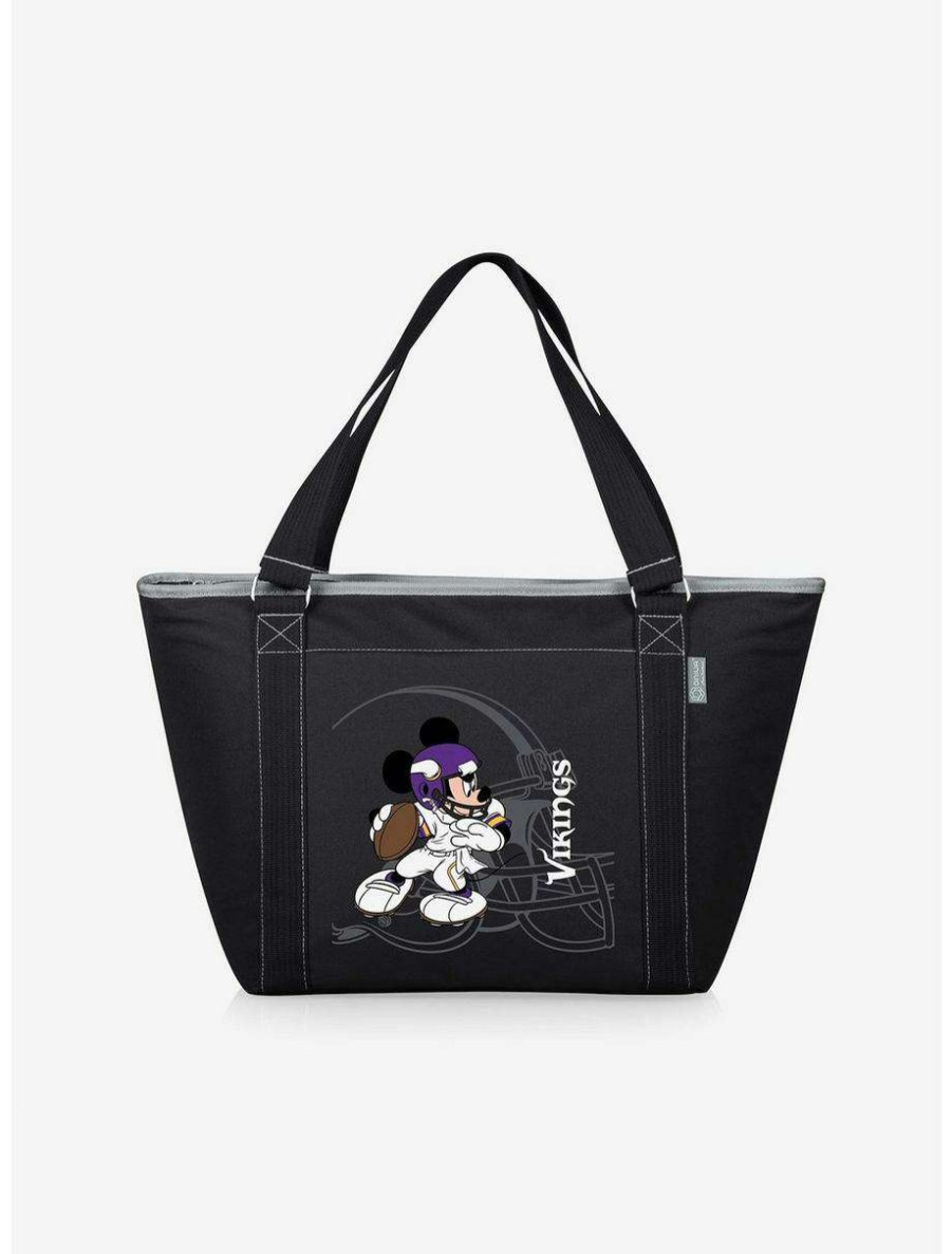 Lunchboxes * | Boxlunch Disney Mickey Mouse Nfl Minnesota Vikings Tote Cooler Bag