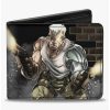 Wallets * | Boxlunch Marvel X-Men Cable Shooting Cover Pose Smoke Brick Wall Bifold Wallet