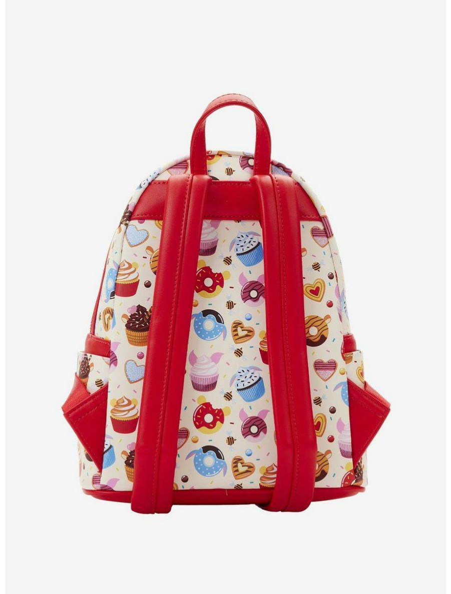 Mini Backpacks * | Boxlunch Loungefly Disney Winnie The Pooh Donuts Allover Print Mini Backpack