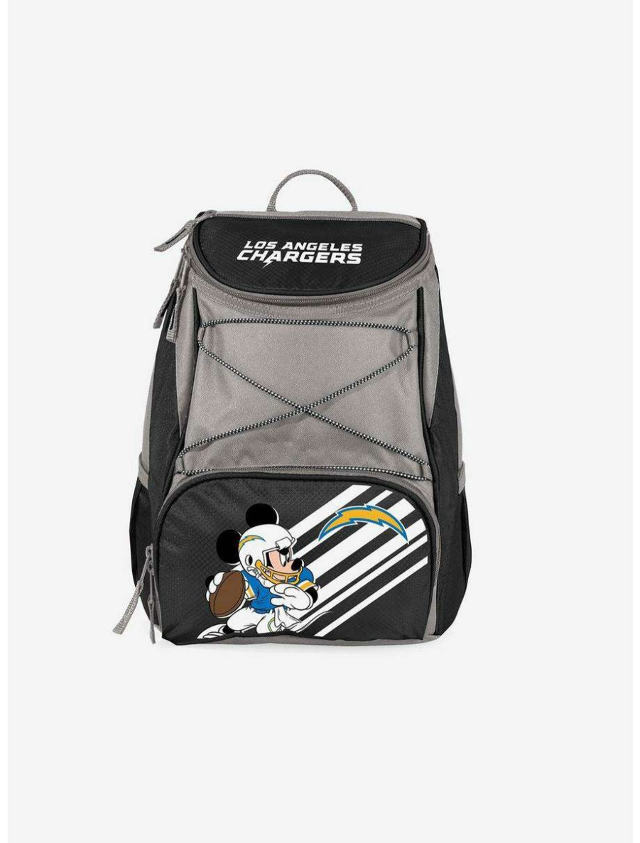 Backpacks * | Boxlunch Disney Mickey Mouse Nfl Los Angeles Chargers Cooler Backpack