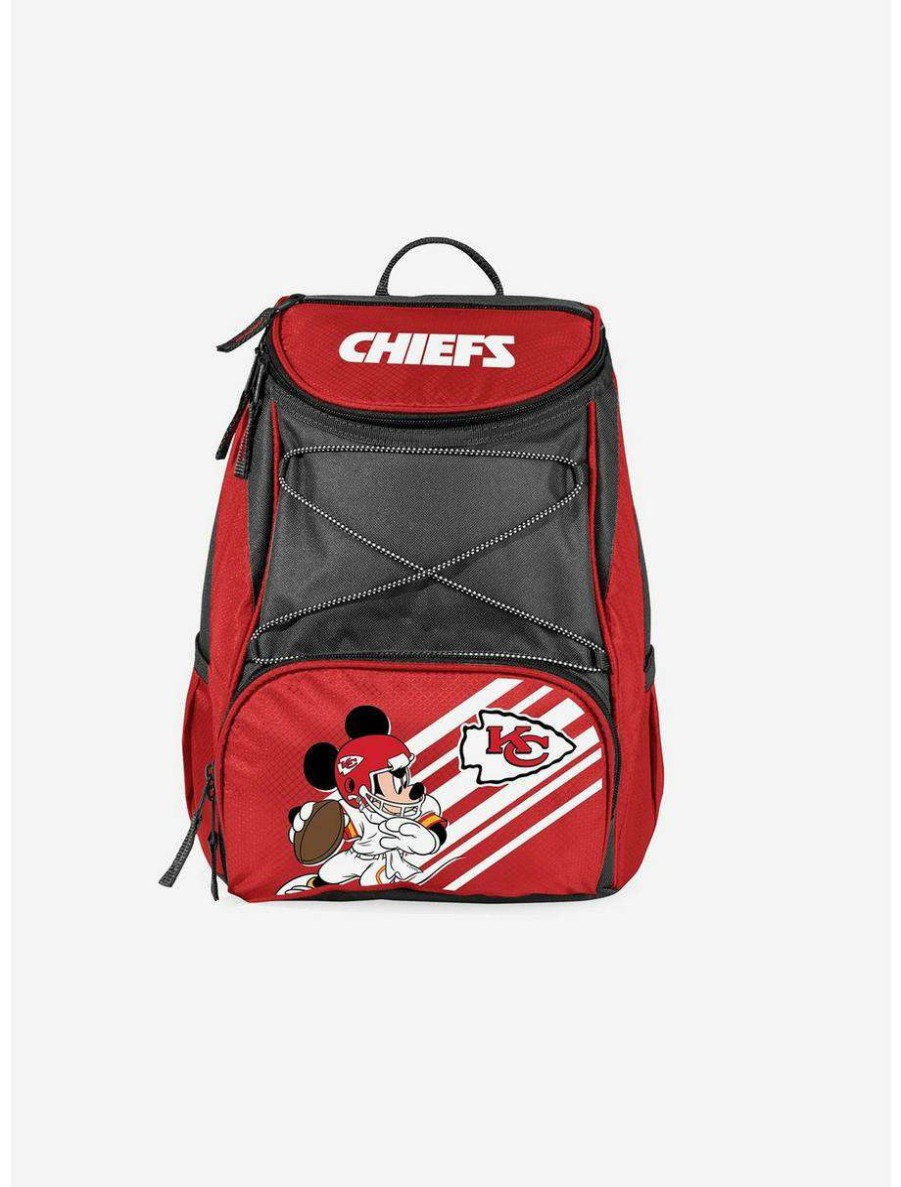 Backpacks * | Boxlunch Disney Mickey Mouse Nfl Kansas City Chiefs Cooler Backpack