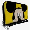 Wallets * | Boxlunch Disney Mickey Mouse Close Up Zip Around Wallet