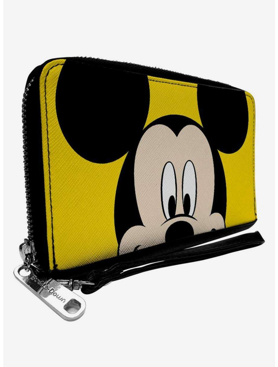 Wallets * | Boxlunch Disney Mickey Mouse Close Up Zip Around Wallet