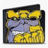 Wallets * | Boxlunch Marvel Thanos Raised Fist Pose Lavender Bifold Wallet