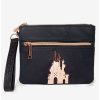 Wallets * | Boxlunch Disney Snow White Castle Emblem Double Pocket Wristlet