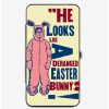 Wallets * | Boxlunch A Christmas Story Ralphie Deranged Easter Bunny Hinge Wallet