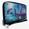 Wallets * | Boxlunch Disney The Little Mermaid Ariel And Eric Kiss The Girl Scene Zip Around Wallet