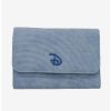 Wallets * | Boxlunch Disney Signature D Sky Blue Foldover Wallet