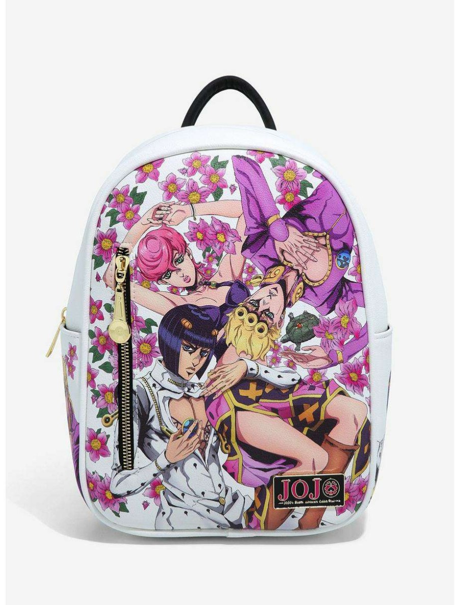 Mini Backpacks * | Boxlunch Jojo'S Bizarre Adventure Giorno Giovanna Group Floral Mini Backpack