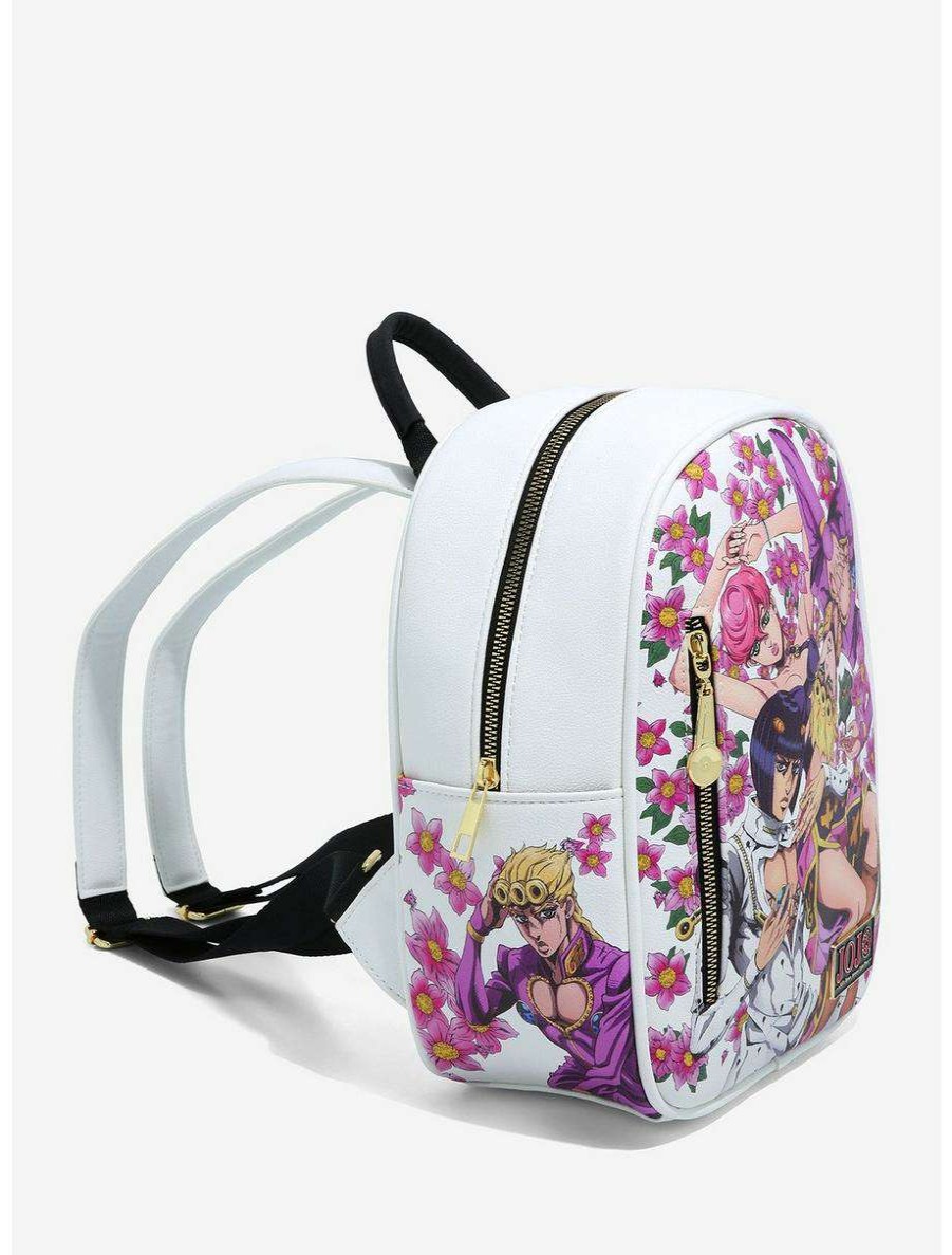 Mini Backpacks * | Boxlunch Jojo'S Bizarre Adventure Giorno Giovanna Group Floral Mini Backpack