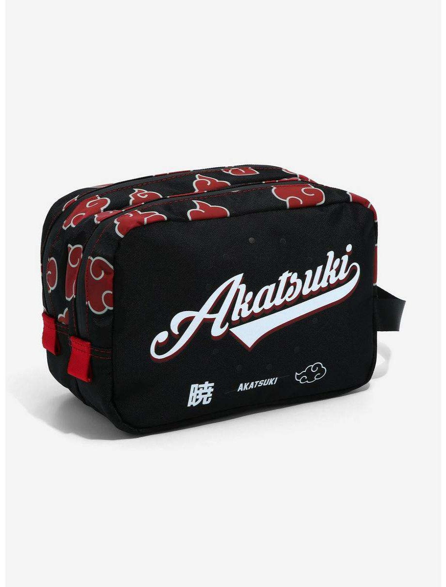 Cosmetic Bags * | Boxlunch Naruto Shippuden Akatsuki Cloud Toiletries Bag