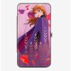 Wallets * | Boxlunch Disney Frozen 2 Anna Swirling Leaves Pose Hinge Wallet