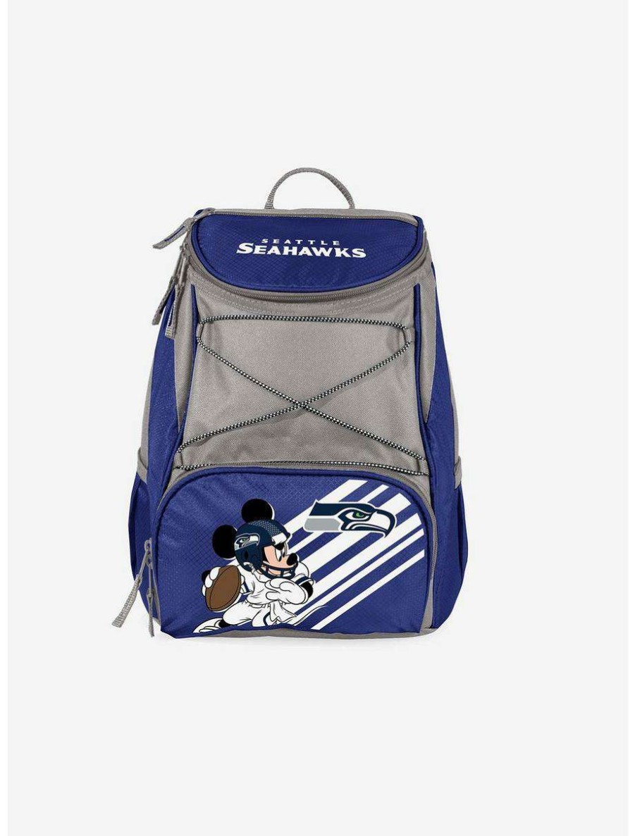 Backpacks * | Boxlunch Disney Mickey Mouse Nfl Seattle Seahawks Cooler Backpack