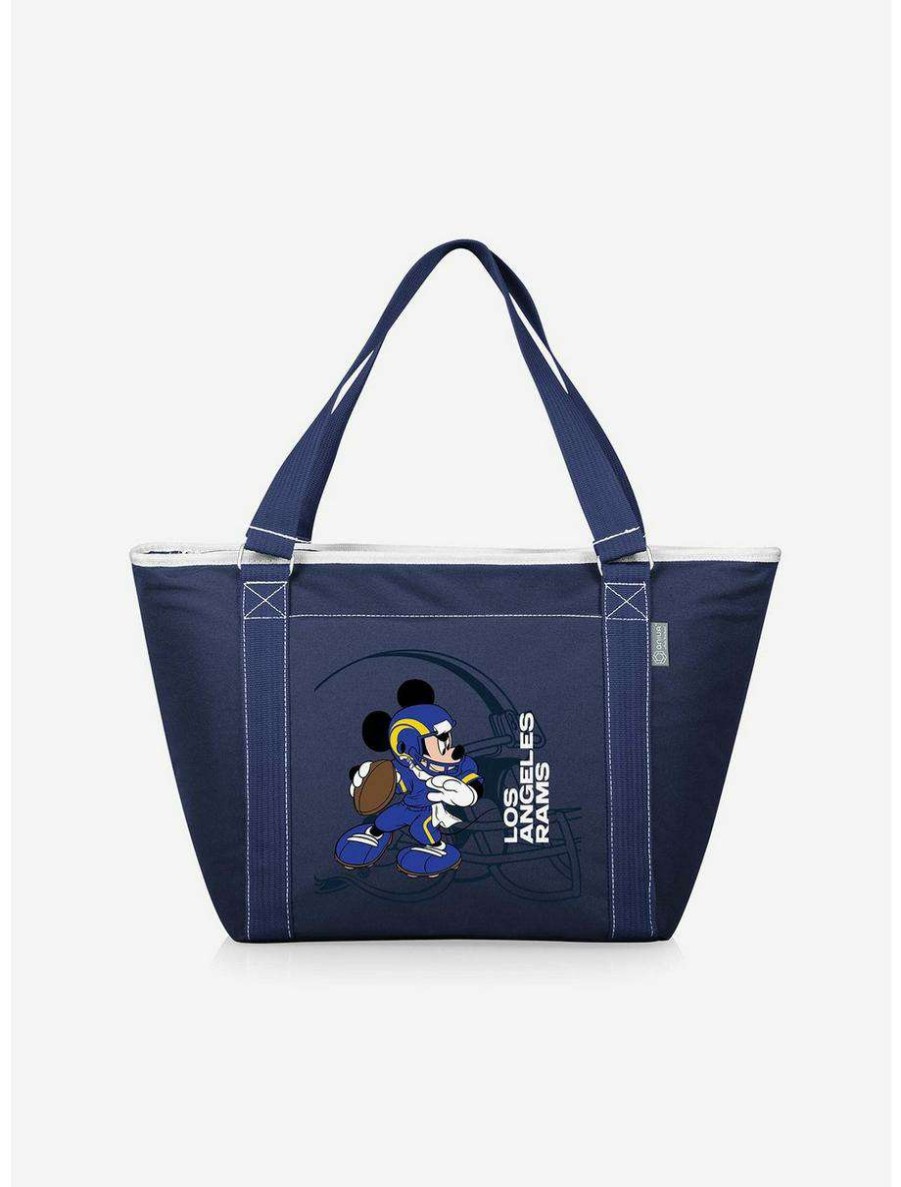 Lunchboxes * | Boxlunch Disney Mickey Mouse Nfl Los Angeles Rams Tote Cooler Bag