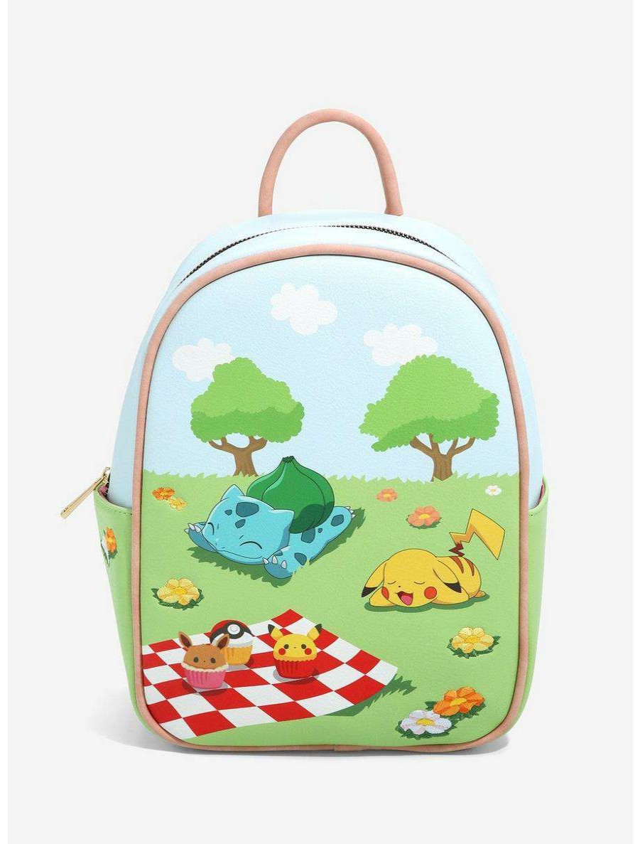 Mini Backpacks * | Pokemon Bulbasaur & Pikachu Picnic Mini Backpack Boxlunch Exclusive