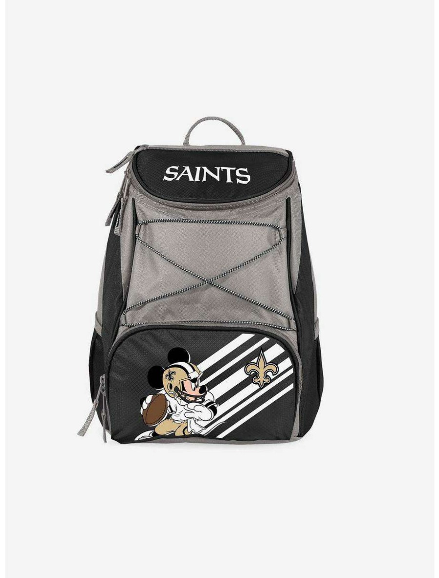 Backpacks * | Boxlunch Disney Mickey Mouse Nfl New Orleans Saints Cooler Backpack