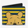 Wallets * | Boxlunch Disney Winnie The Pooh Eyes Striped Bifold Wallet