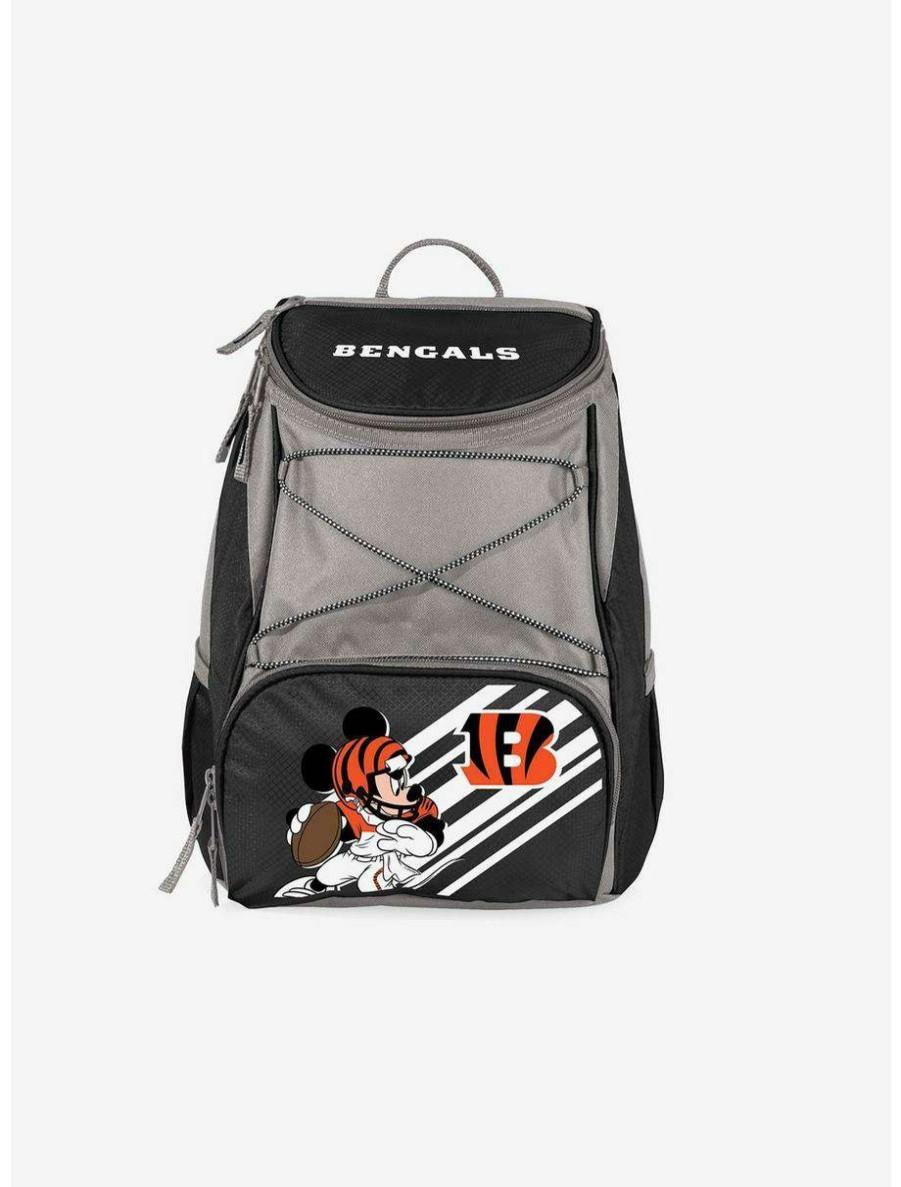 Backpacks * | Boxlunch Disney Mickey Mouse Nfl Cincinnati Bengals Cooler Backpack