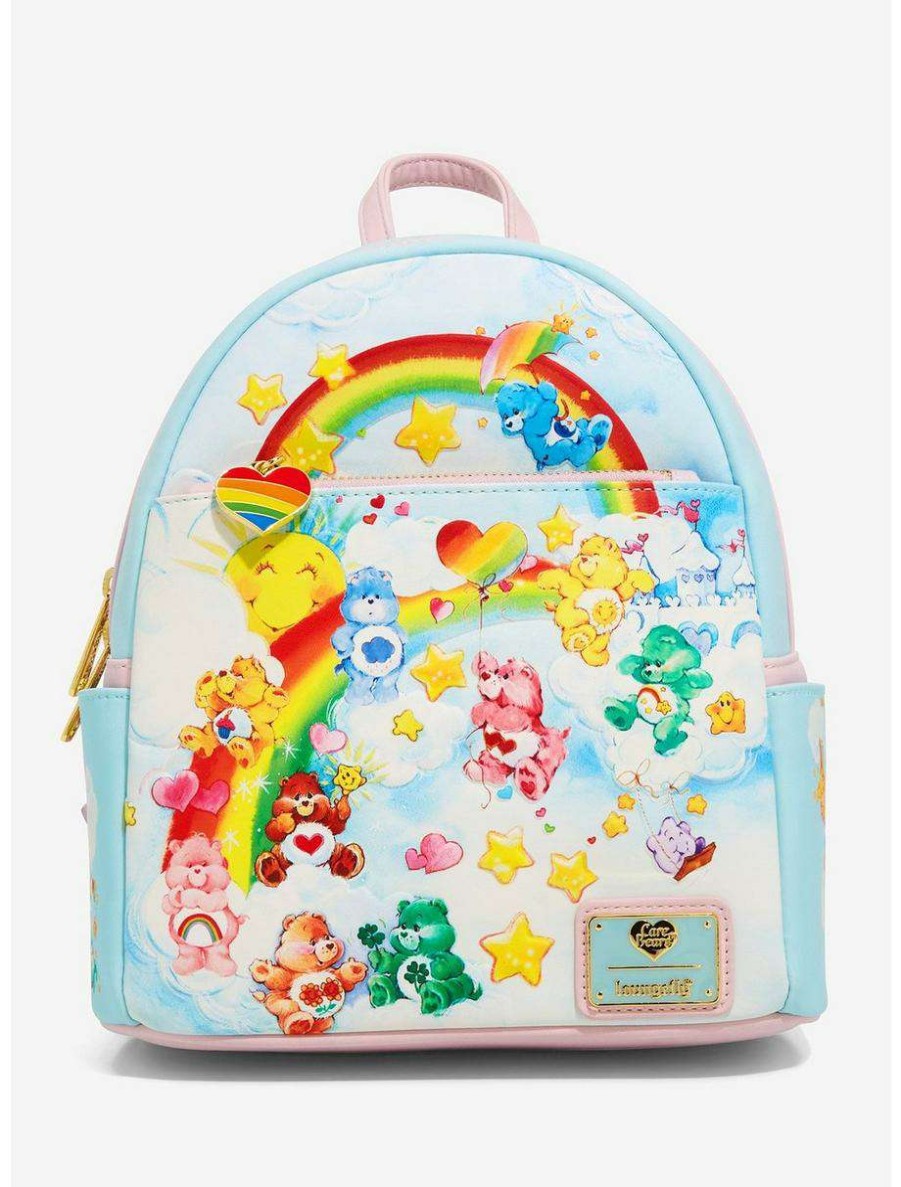 Mini Backpacks * | Boxlunch Loungefly Care Bears Group Portrait Mini Backpack