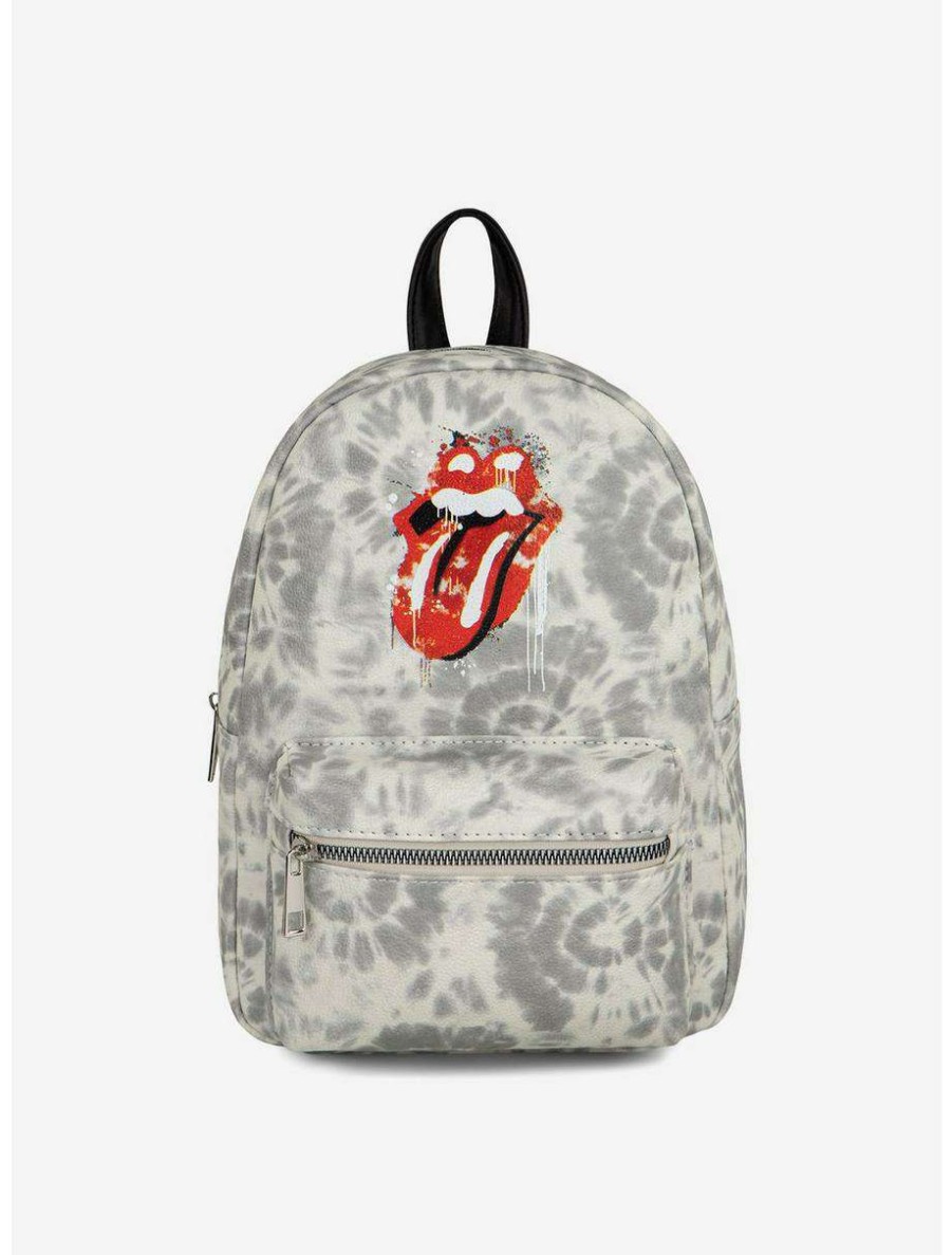 Backpacks * | Boxlunch Bugatti Rolling Stones Vegan Leather Mini Backpack Grey