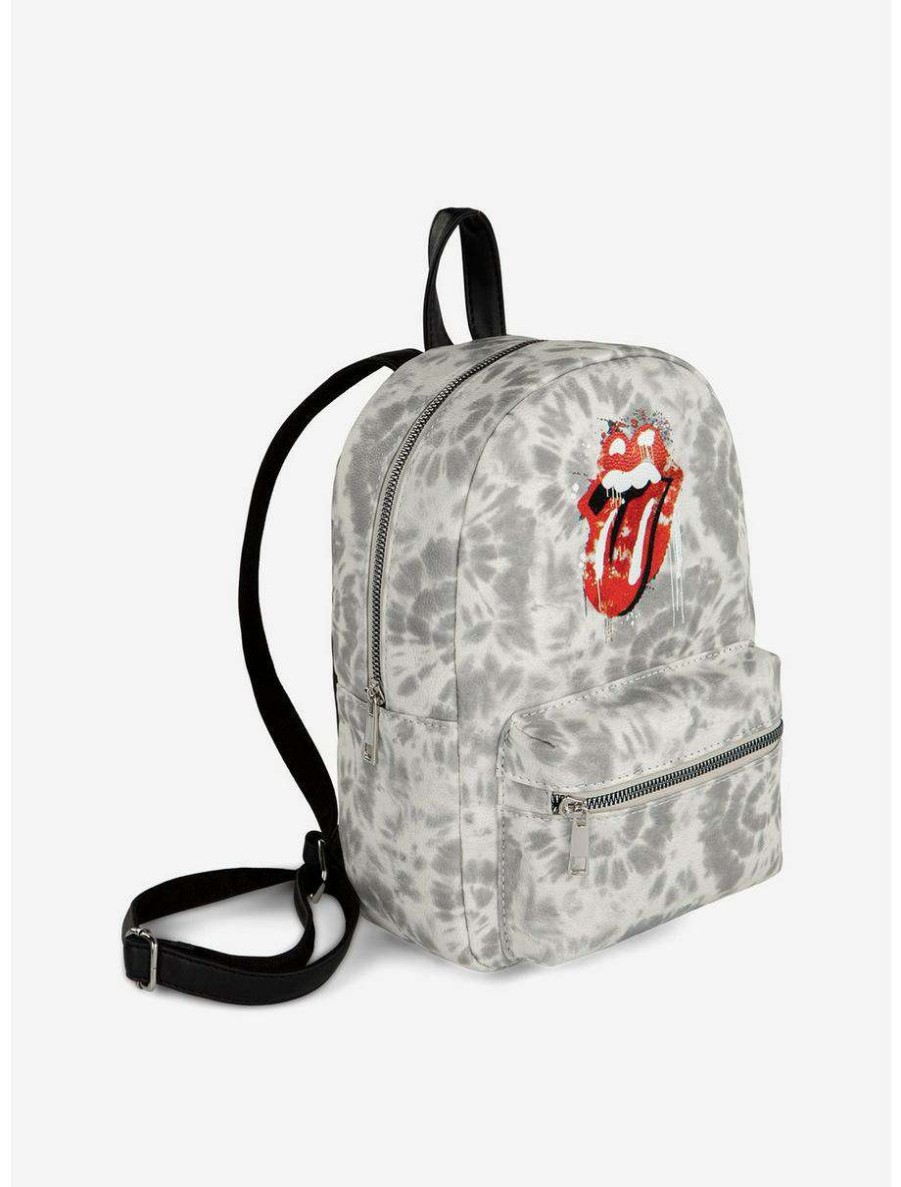 Backpacks * | Boxlunch Bugatti Rolling Stones Vegan Leather Mini Backpack Grey