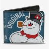 Wallets * | Boxlunch Frosty Snowman Snowflakes Bifold Wallet