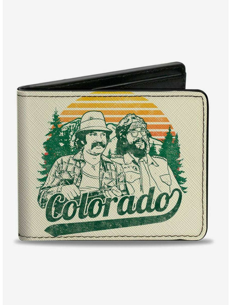 Wallets * | Boxlunch Cheech And Chong Colorado Landscape Bifold Wallet