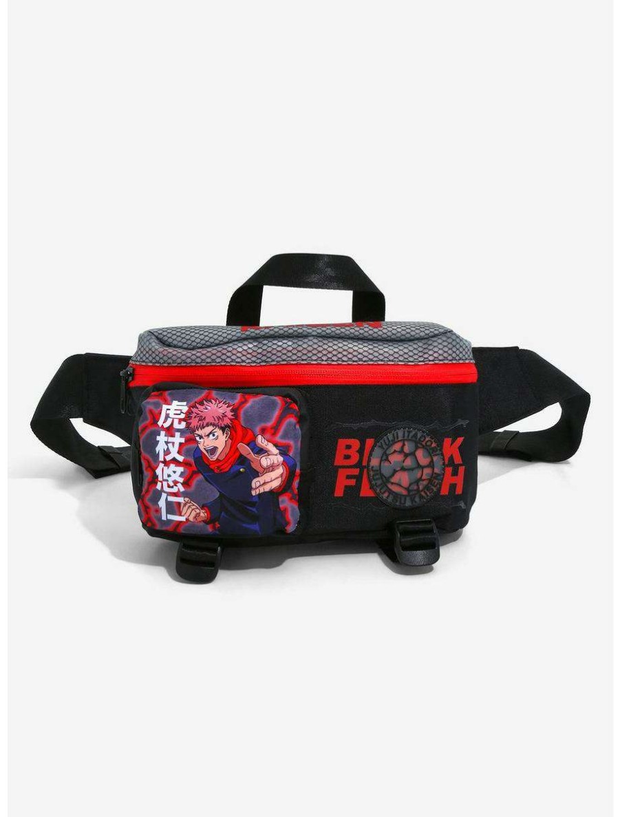 Fanny Packs * | Jujutsu Kaisen Itadori Black Flash Fanny Pack Boxlunch Exclusive