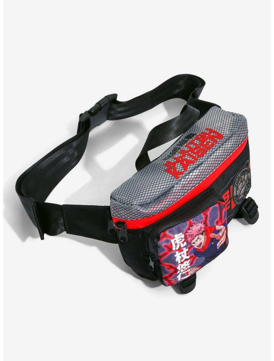 Fanny Packs * | Jujutsu Kaisen Itadori Black Flash Fanny Pack Boxlunch Exclusive