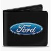 Wallets * | Boxlunch Ford Oval Logo Centebifold Wallet