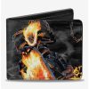 Wallets * | Boxlunch Marvel Ghost Rider Riding Bifold Wallet