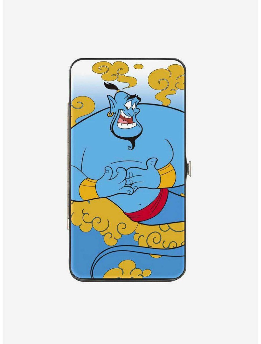 Wallets * | Boxlunch Disney Classic Aladdin Genie Smiling Pose Hinged Wallet